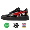 Designer Casual BapeStasss SK8 STA SHOES GRÅ Black Stas SK8 Color Camo Combo Pink Green ABC Camos Pastel Blue Patent Leather Platform Sneakers Trainers