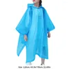 Rainquette de pluies extérieures Reutilisables Mabillement de pluie avec un équipement de capuche à cordon épaissis pour les filles de 6-12 ans