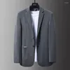 Ternos masculinos de alta qualidade Blazer estilo italiano moda elegante moda de ponta de ponta simples casual cádico de cavalheiro