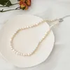 Ashiqi Collier de perles d'eau douce naturelle bijoux baroque vintage pour femmes Tendances de tendance pour l'année 231222