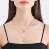 CHOKER RETRO СЛИОНАЯ Ожерелье ручной жемчужной