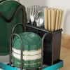 Kitchen Storage Small Dish Drying Rack Sink Drainer Organizer Cutlery Utensils Spoon Holder Counter Tableware Drainboard