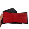 Men Designer Wallet Three colors available Leather Business Party Card Holder Folding Coin Purse Pen Case Credit Card Holder Gift Box