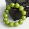 Brins de perles Bracelet de perle de perle de nuit de fluorite verte bracelet Light Stone Stone Natural Jade pour les femmes Men2730