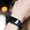 Plenagem de pulseira Smart Bracelet Freqüia CARENTO PRESTIONAÇÃO PEDOMETRA DE TELA DE RECULAÇÃO DE CORA DE COLA