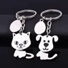 50pcs lot 360-revolving cat keychain cute key ring for women dog key chain key holder portachiavi bag charm 276K