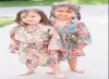 Kids Cotton Floral Kimono Robe Bathrobe Flower Children Nightgown For Spa Party Wedding Birthday6302959
