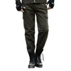 Men's Pants Reinforced Pocket Seams Durable Outdoor Cargo With Breathable Fabric Multiple Pockets For Camping Training Men