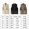 Kvinnors västar XL-5XL Autumn Winter Lamb Fleece Vest Coat Middle Old Age Top Stor storlek förtjockad varm ärmlös jacka tank