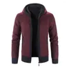 Men's Sweaters Fashionable Mens Hooded Sweatercoat Top Knitwear Light Grey Cardigan Warm And Comfortable M 3XL Perfect For Fall Season