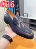 40model Luxuoso sapatos de couro masculino de superfície lisa Button Metal Sapatos artesanais Definir sapatos casuais confortáveis ​​sapatos de casamento masculinos