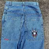 Damesjeans JNCO Luipaard Y2k Dames Denim Broek Vrouwelijke Oversize Wijde Pijpen Broek Streetwear Hip Hop Vintage Vriendje Voor