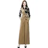 Sukienki robocze Wysokiej jakości 2 -częściowe zestawy damskie wiosenne jesień ol slim żeńskie szerokie nogi spodnie garnitury