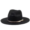 Chapeaux avares Brim Printemps Summer Beach Hat St Femmes Hommes Large Brim Chapeaux Femme Homme Jazz Panama Top Cap Femme Mâle Outdoor Casual Caps Sun Dhkxu