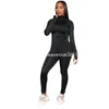 2024 Designer Tracksuits d'automne Femmes hivernales Tenues Pantalons de veste massive à manches longues en deux pièces Sorwork Sportswear Jogger décontracté costumes en gros en gros