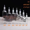 トップ品質より多くのソリッドペットクリアボトル5ml 10ml 15ml 20ml 30ml 50ml ejuiceペットボトル無料DHL VGSAKを介したチャイルドプルーフキャップ付きペットボトル