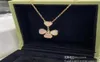 Halsbandsdesigner smycken män hängen uttalande fyra bladklöver ros silver 45 cm länkkedja hänge halsband 40 -årsdag för 1038805