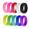 Wedding ringen 10 stks veel rubberen vinger set voor vrouwen verloving sieraden anillos mujer crossfit bands silicone heren cadeau jz301330a