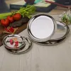 Plates Metal Restaurant Home El Use Stainless Steel Dinner Dishes