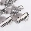 Accessori per capelli 12 pezzi Mini Rhinestone Hairpin Cucile in lega per ragazze per bambini