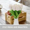 Decorative Flowers 8 Pcs Simulation Tulip Artificial Flower Tulips Fake Decor Branch Plants Faux Home For Lifelike Bouquet Emulsion