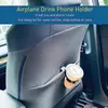 Bandejas de chá 1 PCs Drink Copo Plástico Reutilizável Avião Phone Mount Black Portable Car caneca de caneca para viagens de escritório em casa