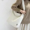 Borse di tela Borse a spalla da donna Borse da donna Borse da donna 2022 Borsa da shopping per studenti di marca di grandi dimensioni Shoppers giapponesi Solido vuoto