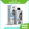 Vape 9000Puffs Bar Disposable 9K Puffs Electronic Cigarette 2% 5% Strength Blueberry Taste E Liuqid Pod Device