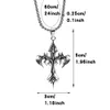 Warrior Mens Cross Emblem Hanger Ketting Eenvoudige Schedel Taiji Kettingen Rvs Popcorn Chain Party Hip Hop Punk Sieraden Accessoires voor Mannen Groothandel