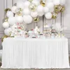 Table Skirts Birthday Tulle Skirting Wedding Party Tutu Skirt Baby Shower Home Decor 231225