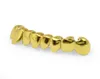 3 couleurs Hip hop or Grillz casquettes en forme de dents grilles inférieur inférieur Perm coupe vraies dents de gril GRILLZ avec silicone8393660