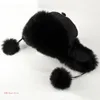 Capes à billes chapeaux respirants Hiver Chapeau chaud non gaspiller les femmes en peluche Ushanka Headgear