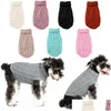 Cão vestuário dropship suéteres inverno malha jumper malhas roupas para animais de estimação cachorrinho gato alto colarinho suéter casacos para petsdog gota entregar dhhte