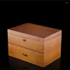 Watch Boxes 20 Slots Wood Organizer With Lock Case Storage Box Display Solid Holder For Men