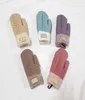 Дизайнерские перчатки для женщин, осень-зима, теплые пять пальцев, женские повседневные уличные лыжные перчатки, высокое качество9993331