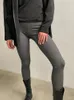 Leggings pour femmes automne-pantalons extensible gris