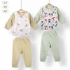 Bebek Giyim Setleri Sıcak iç çamaşırı Seti Toddler Kıyafetler Erkek Terzi Sevimli Kış Spor Takım Moda KIDA KIZ KİŞİLERİ 0-3 Yıl J8ED#