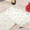Table Skirt Christmas Decorative Flag Stam Feather Decoration Cloth Dressing Supplies Drop Delivery Home Garden Textiles Cloths Otal9