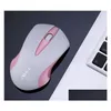 Mice Laptop Wireless Mouse Computer Accessories Little For Girls Drop Delivery Computers Networking Keyboards Inputs Otm9P