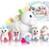 5st Rainbow Unicorn Mother and Child Set Candy Plush Toys P Ography Accessories 231225