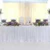 ストライプスタイルのテーブルスカートカバーテーブルウェア布の長方形のベビーシャワー誕生日パーティー装飾テーブルクロス231225