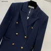 女性ジャケットデザイナースーツ豪華なジャケットオーバーコートダブルブレストラペルコートブレザーウェディングディナー服12月25日