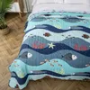 Litière de fleurs d'été couchée matelassée couchandise jet la couvre-couverture couverture de couverture de lit de taie de taie d'oreiller quilting home textiles 231222