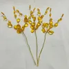 Decorative Flowers 50Pcs 3-Forks Acrylic Strip Water Drop Beads DIY Bouquet For Wedding Decoration Christmas Ornaments Wreath Jewelry