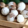 Странд Оптовые ручные ручные резные три слоя Lotus White Natural Original Bodhi Buddha Bead Diy ручная подвеска для ювелирных изделий