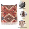 Scarves Colorful Aztec Boho Bohemian Scarf For Womens Winter Warm Shawl Wrap Turkish Kilim Tribal Long With Tassel Ladies