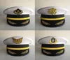 Capitaine chapeau homme marin grande casquette équipage maritime blanc marine marin scène Performance chapeaux à large bord 2264746