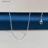 Beaded Necklaces 925 Sterling Silver Necklace 2MM 16-30 Inches Side Link Chain Necklace For Women Fashion Wedding Gift Charm Jewelry AccessoriesL231225