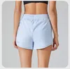 al femmes Yoga Short de course court couleur unie avec poches Fitness jupe courte YK183 mode