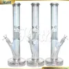 16 Inches Glass Bong Water Pipe Straighjt Tube 8 Tree Arms Percolator Bong 5mm Thick Hand Blown Holographic Rainbow 420 Glass Smoking Water Pipe with 14mm Joint
